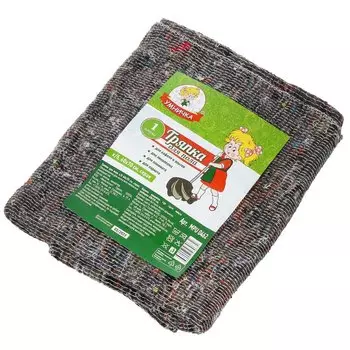 Салфетка для пола хлопок, 0.6х0.7 м, серая, Умничка, MPU0462