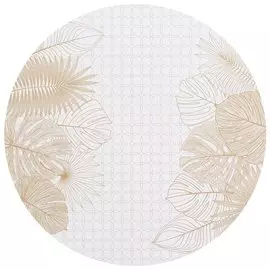 Салфетка для стола пластик, 36 см, круглая, Голден