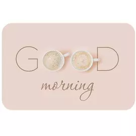 Салфетка для стола пластик, 41х26 см, прямоугольная, Доброе утро