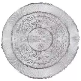 Салфетка для стола полимер, 38х38 см, круглая, серая, Y4-5557