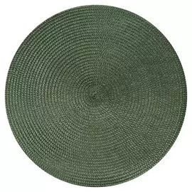 Салфетка для стола полимер, 38х38 см, круглая, светло-зеленая, Y4-4369
