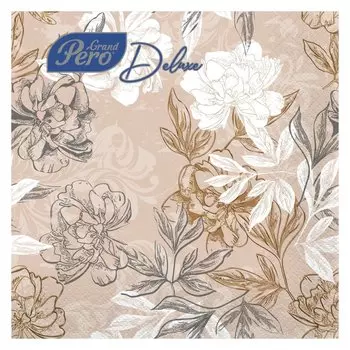 Салфетки Лилия, Сонет, 20 шт, 3 слоя, 33х33 см