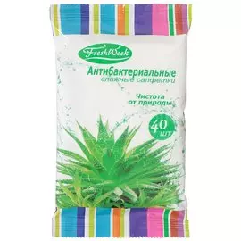 Салфетки влажные FreshWeek антибактериальные, 40 шт