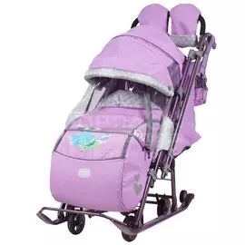 Санки коляска Nika Наши детки НД7-4/1, Лилия