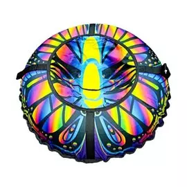 Санки-ватрушка Fani Sani, Бабочка Proffi, 80 см, с буксировочным тросом, с ручками, 84101