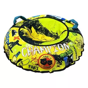 Санки-ватрушка Fani Sani, Free Style Proffi, 90 см, 90 кг, с буксировочным тросом, с ручками, 80148