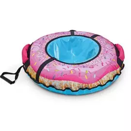 Санки-ватрушка Nika, Пончик, 70 см, 70 кг, с буксировочным тросом, с ручками, усиленная камера, ТБ3К-70