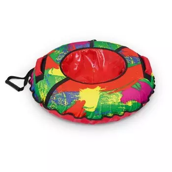 Санки-ватрушка Nika, С красками, 70 см, 70 кг, с буксировочным тросом, с ручками, ТБ2К-70/К2