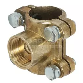 Седелка-врезка 1/2"х1/2", DN 15х15, латунь, внутренняя резьба, N, 004301