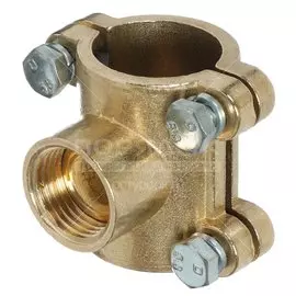 Седелка-врезка 3/4"х1/2", DN 20х15, латунь, внутренняя резьба, N, 004302