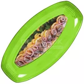 Селедочница пластмассовая Berossi Fresh ИК 139 яблоко, 24.6х12.7х2.5 см