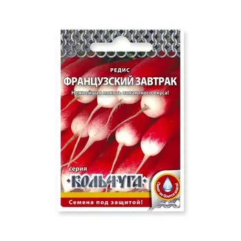 Семена Редис, Французский завтрак, 2 г, Кольчуга, цветная упаковка, Русский огород