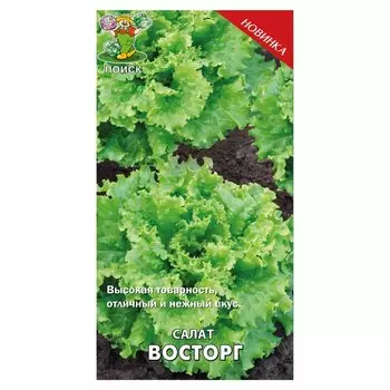 Семена Салат листовой, Восторг, 1 г, цветная упаковка, Поиск