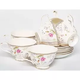 Сервиз чайный из фарфора, 12 предметов, Эклат 195-42002