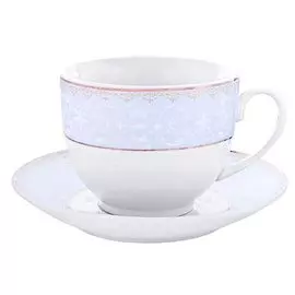 Сервиз чайный из керамики, 12 предметов, Loraine Голубой 25901