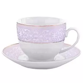Сервиз чайный из керамики, 12 предметов, Loraine Сиреневый 25902