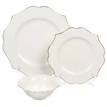Сервиз столовый фарфор, 12 предметов, на 4 персоны, Belle, 0850082