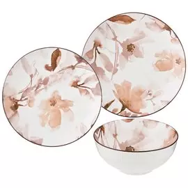 Сервиз столовый из фарфора, 12 предметов, Aquarelle 410-101