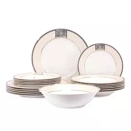 Сервиз столовый из фарфора, 19 предметов, Dynasty TDS087 Fioretta
