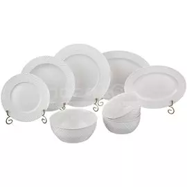 Сервиз столовый фарфор, 23 предмета, на 6 персон, Диаманд, 359-320