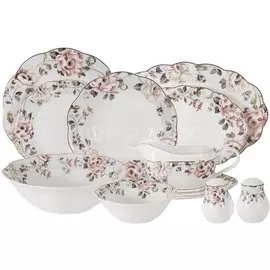 Сервиз столовый из фарфора, 27 предметов, Весенний сад AL-M2265/27-E9