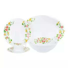 Сервиз столовый из стеклокерамики, 32 предмета, Полевые цветы SJ-32-0128 Olaff