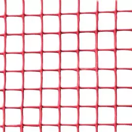 Сетка садовая пластмасса, ячейка 15 х 15 мм, квадратная, 100х2000 см, красная, Эконом П18396