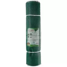 Сетка садовая пластмасса, ячейка 15 х 15 мм, квадратная, 100х2000 см, зеленая, Зеленый Луг, Удачная