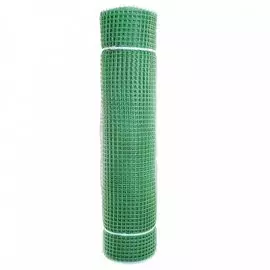 Сетка садовая пластмасса, ячейка 15 х 15 мм, квадрат, 100х2000 см, зеленая, Профи