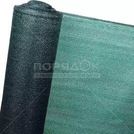 Сетка затеняющая полиэтилен, 1 x 3 мм, 400х5000 см, 80%, зеленая