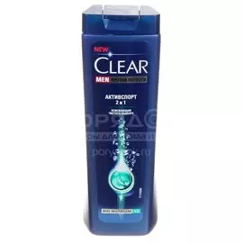 Шампунь Clear vita ABE, Men 2 в 1 Активспорт, для всех типов волос, для мужчин, 200 мл