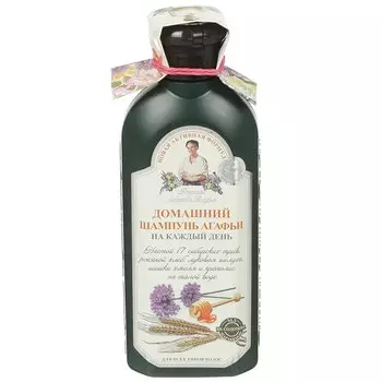 Шампунь Рецепты бабушки Агафьи, Домашний, для всех типов волос, 350 мл
