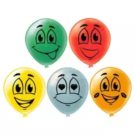 Набор шаров Улыбка, 30 см, 5 шт