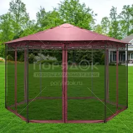 Шатер с москитной сеткой Green Days круглый, сиреневый, 4х2.5 м