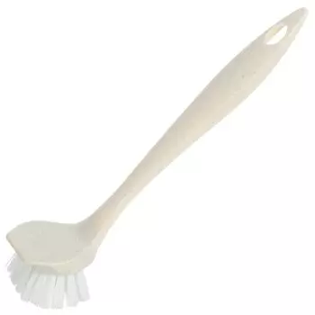 Щетка для посуды, пластик, с прямой ручкая, бежевый флэк, Homver, Malta, 221215427/04