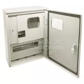 Щит навесной, ЩУ-3ф/1-0-12 (ЩУРН-3/12), с опломбировкой счетчика, металл, TDM Electric, 12 модулей, 54.2х34.7х18 см, IP66, SQ0905-1002