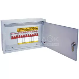 Щиток осветительный ОЩВ-9, 63А/16А, с выключателем, металл, TDM Electric, 22х30х12 см, SQ1604-0003