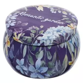 Шкатулка для украшений, металл, 6.5х5 см, фиолетовая, Романтический сад, Y4-5217