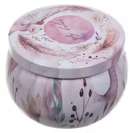 Шкатулка для украшений, металл, 6,5х5 см см, розовая, Перья, Y4-5216