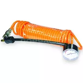 Шланг-удлинитель AVS, HS-01, 7 атм, для автомобильных компрессоров, с манометром, 78642