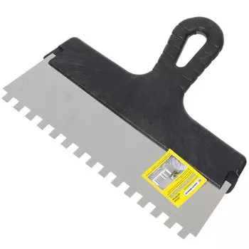 Шпатель для клея, нержавеющая сталь, зубчатый, 25 зуб, 8х8 мм