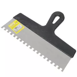 Шпатель для клея, нержавеющая сталь, зубчатый, 30 зуб, 8х8 мм