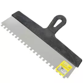 Шпатель для клея, нержавеющая сталь, зубчатый, 35 зуб, 8х8 мм