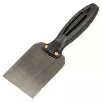 Шпательная лопатка нержавеющая сталь, 75 мм, прямая, рукоятка пластик, Bartex, 06226, 27700409108