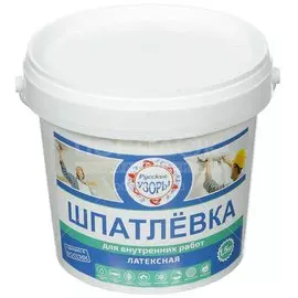Шпатлевка Русские узоры, латексная, универсальная, для внутренних работ, 1.5 кг
