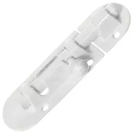 Шпингалет овальный, ригель круглый, Trodos, 90 мм, 01.03.03 L, 205056, белый