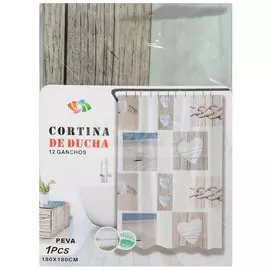 Штора для ванн 180х180 см, Peva, Сердце, Y307