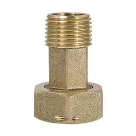Штуцер для счетчика, 1/2''х3/4'', ш-г, латунь, латунь, внешняя резьба, с ушком, ProFactor