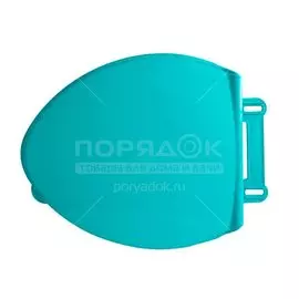 Сиденье для унитаза пластик, бирюзовое, Мультипласт, MPG960812/962205