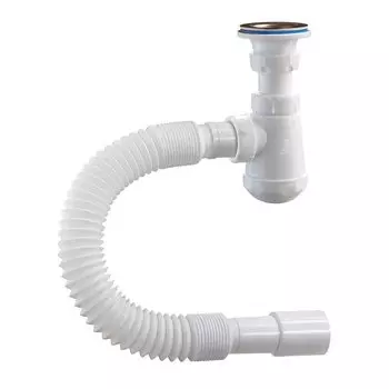 Сифон трубный, 1" 1/4х32, с выпуском, с гибкой трубой 32-32/40, Orio, М-32034